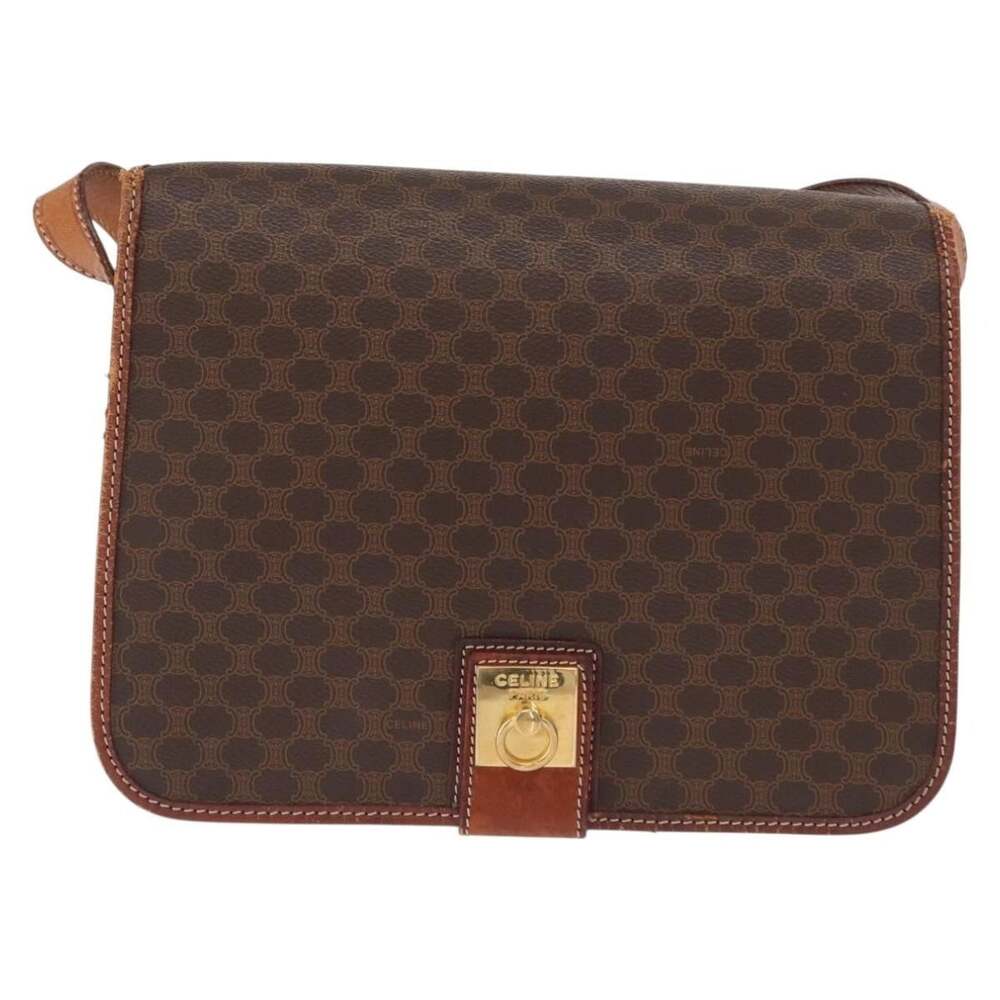 Celine Macadam Shoulder Bag Brown